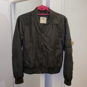 Abercrombie & Fitch Green Bomber Jacket